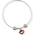thumbnail image 1 of Red Lips with Teeth Fangs Fancy Charm Bangle, 1 of 3