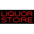 thumbnail image 1 of Red Liquor Store LED Neon Sign 6 x 15 - inches, Clear Edge Cut Acrylic Backing, with Dimmer - Bright and Premium built indoor LED Neon Sign for Bar decor., 1 of 7