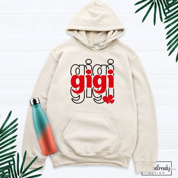 Red Little Heart Grandmother , New Grandma Sweatshirt, Mimi Life , Nana Tshirt, Heart Gigi , Gigi Birthday Sweatshirt All Size S-5XL