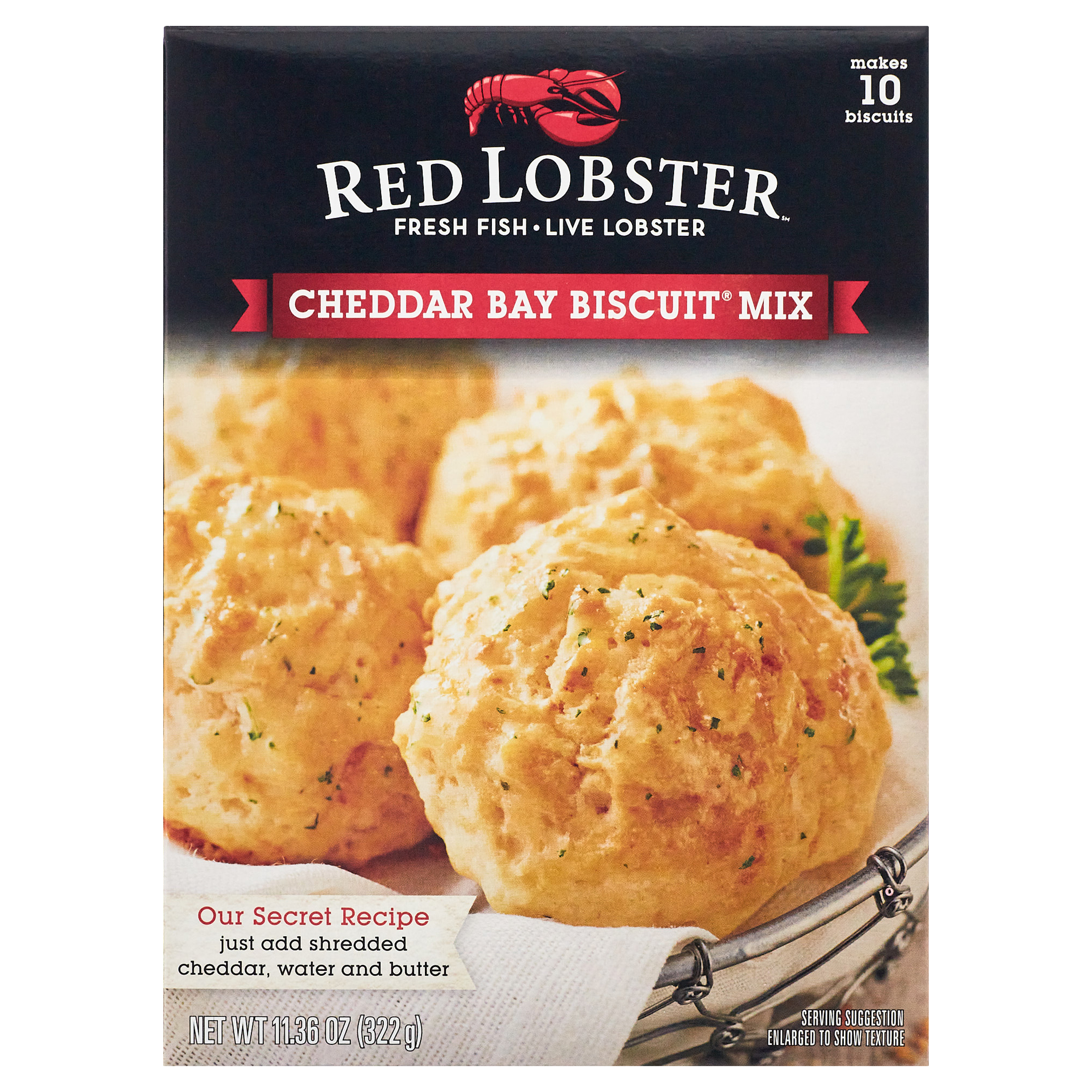 Red Lobster Cheddar Bay Biscuit Mix, Makes 10 Biscuits, 11.36 oz Box - image 1 of 10