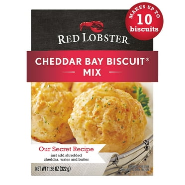 Red Lobster Cheddar Bay Biscuit Mix, Garlic Herb Seasoning Included, Cheddar Biscuit Mix, 11.36 Oz Box