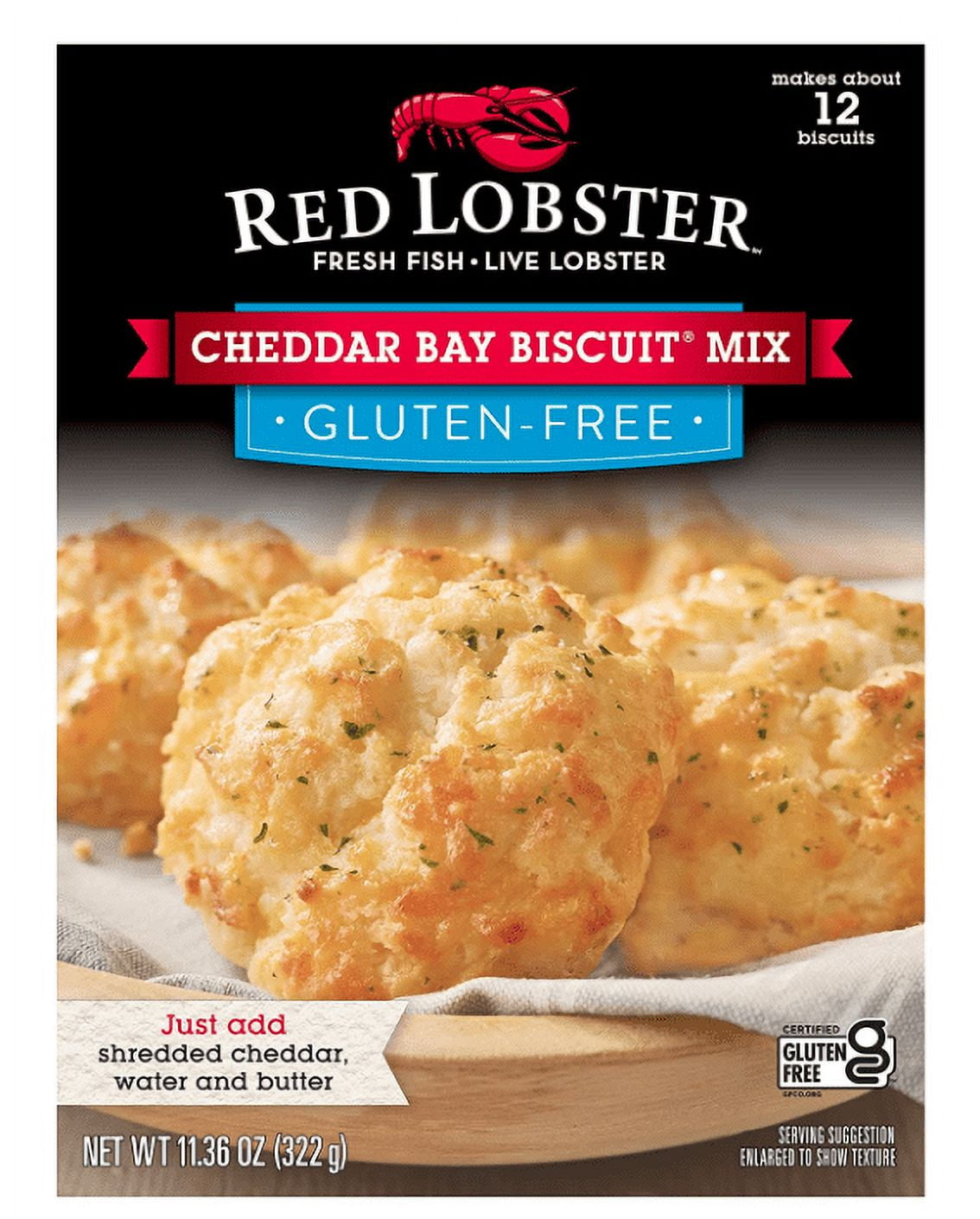 Red Lobster Gluten-Free Cheddar Bay Biscuit Mix, 11.36 oz