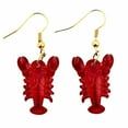 thumbnail image 1 of Red Lobster Earrings - Nautical Costume Jewelry, 1 of 1