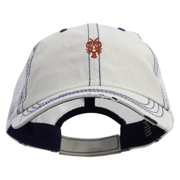Red Lobster Embroidered Low Profile Special Cotton Mesh Cap - Putty OSFM