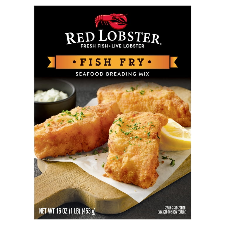 Red Lobster Fish Fry, Seafood Breading Mix, 16 oz Box 