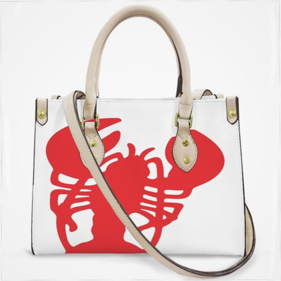 Red Lobster Flare Cross Body Bags For Women Small Leather Female Handbags Fashion Top-Handle Totes