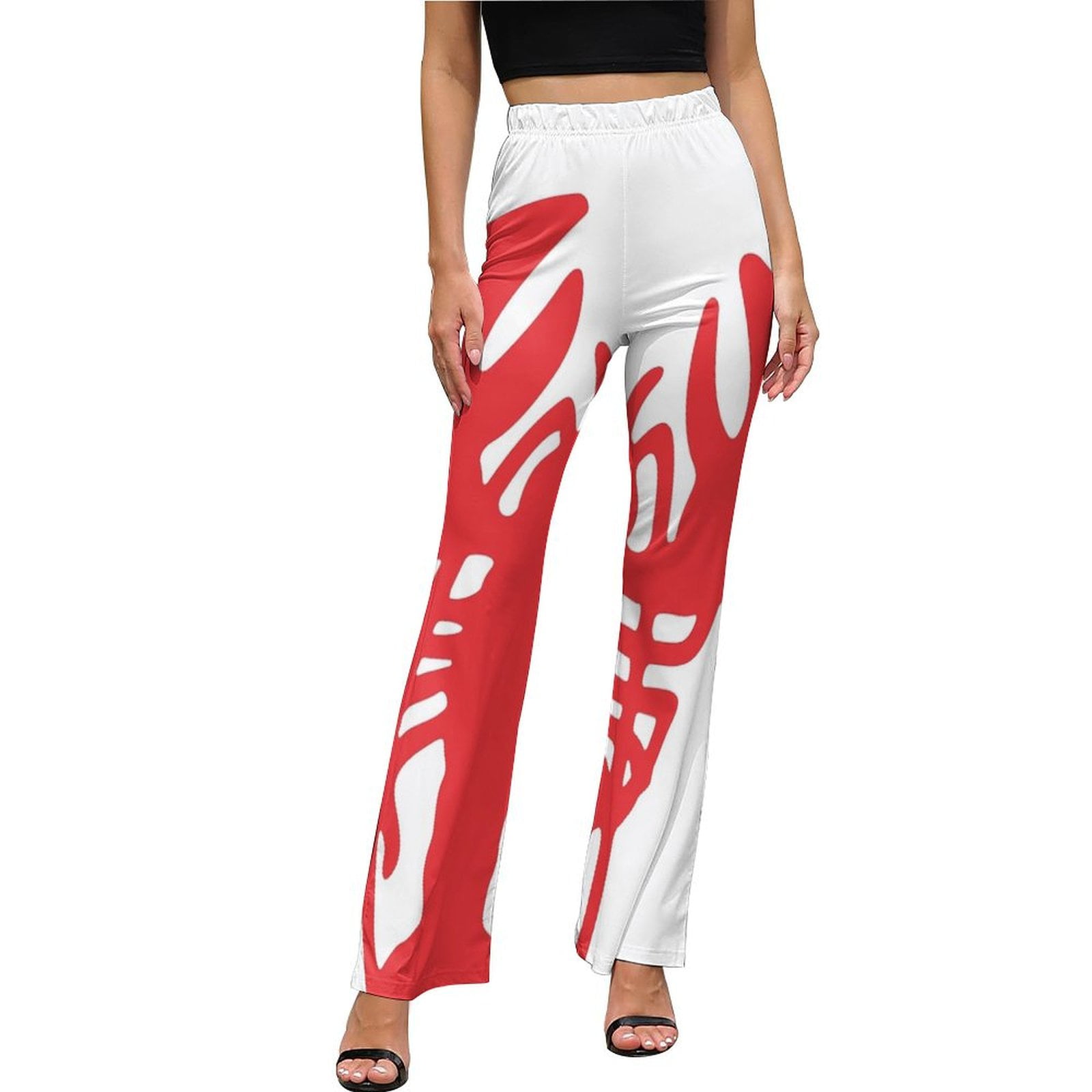 RUMI FLARE TROUSERS  / RED main image 1