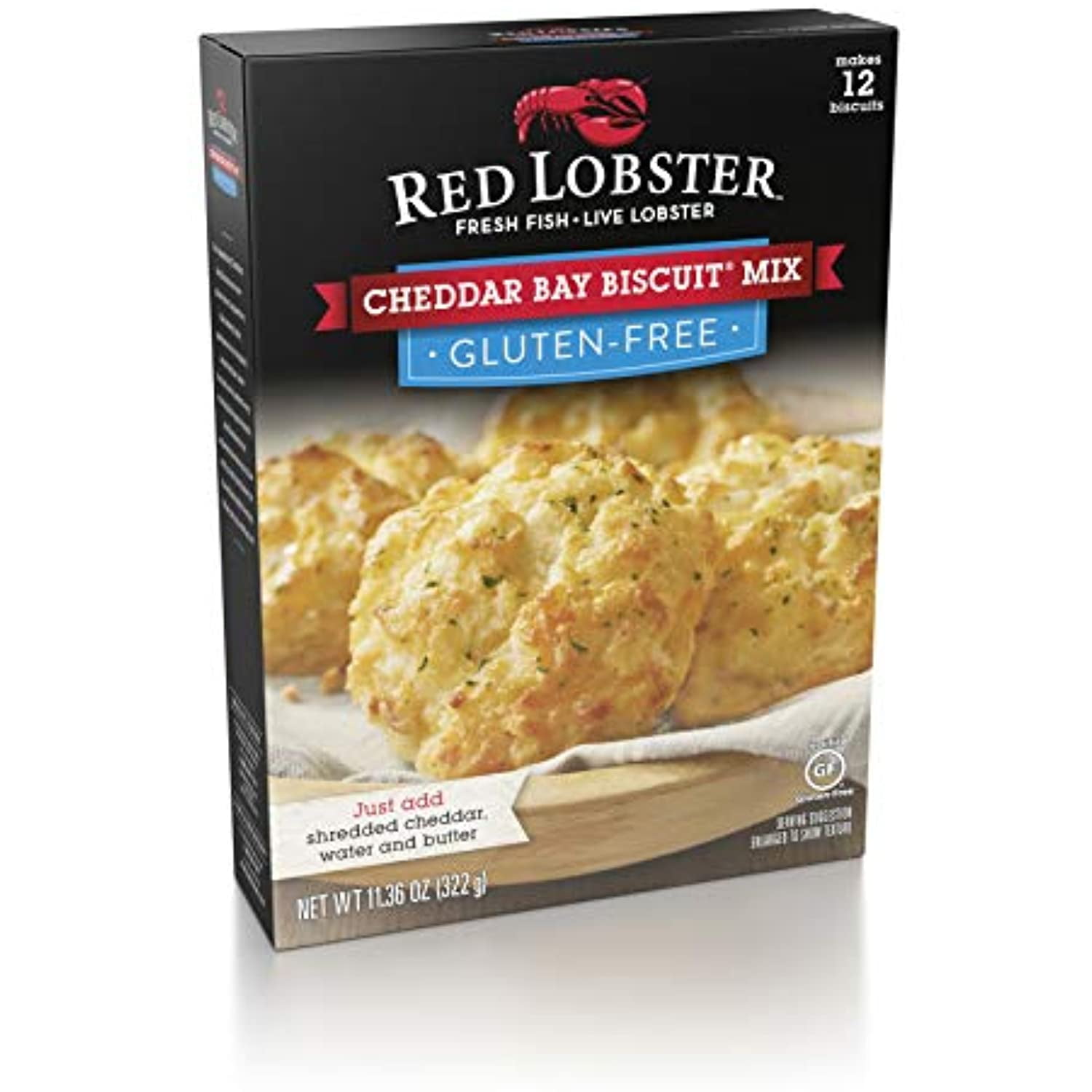 Red Lobster Gluten Free Cheddar Bay Biscuit Mix, 11.36oz, Pack of 2