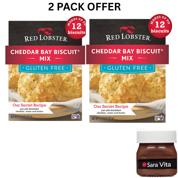Red Lobster Gluten Free Cheddar Bay Biscuit Mix With Garlic Herb Seasoning, Cheddar Gluten Free Biscuit Mix