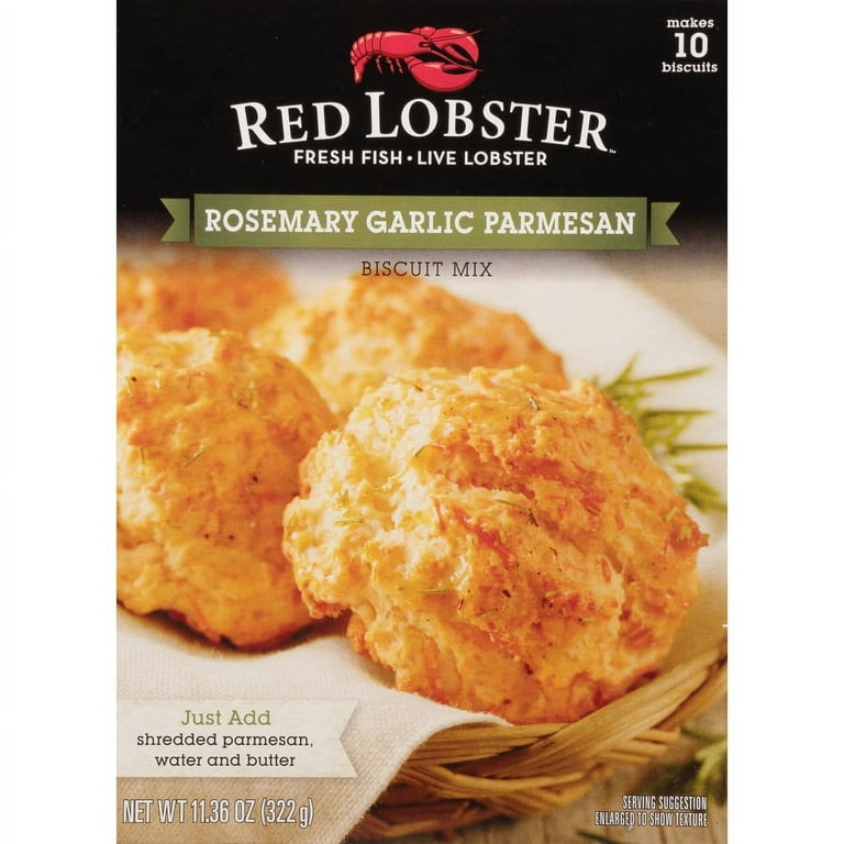 Red Lobster Cheddar Bay Biscuit Mix, Makes 10 Biscuits, 11.36 oz Box -  Walmart.com