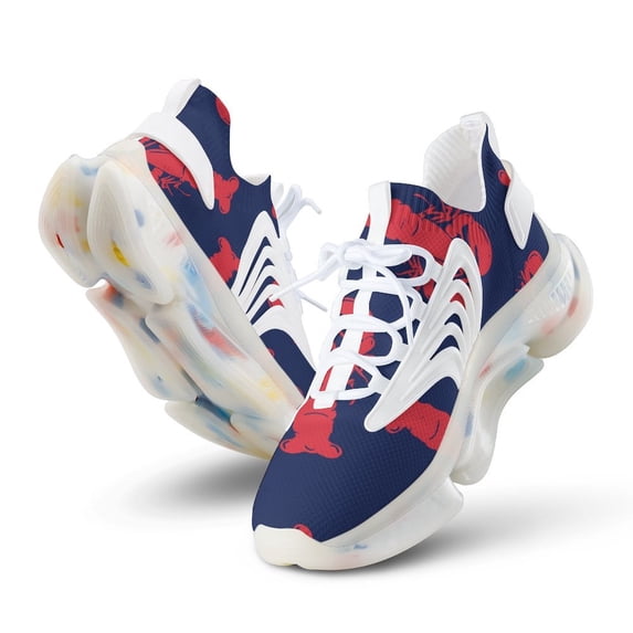 Red Lobster Walking Shoes for Men Woman Lightweight Tennis Fashion Elastic Sports Shoes Cushion Basketball Shoes