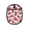 thumbnail image 1 of Red Lobster print Pot Holders for Kitchen - Heat Resistant Oven Mitts Hot Pads with Pockets, Non-Slip Silicone Pot Holders, Hanging Loop Potholders for Kitchen Baking, 1 of 5