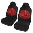 thumbnail image 1 of Red Logo Tool Band Car Seat Covers Accessories Vehicle Front Seat Protective Mat Cover 2pcs Universal Fit For SUV Sedan Van Trucks, 1 of 8