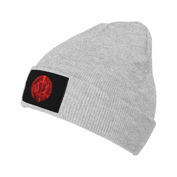 Red Logo Tool Band Stretchable Knitted Beanie Hat Unisex Hat Daily Winter Thermal Soft Skull Cap For Men Women