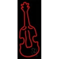 thumbnail image 1 of Red Logo Violin Neon Sign, 32 x 3 x 13 in., 1 of 1