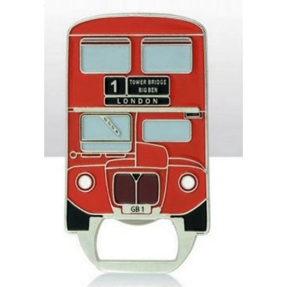 Red London Bus Bottle Opener Keyring