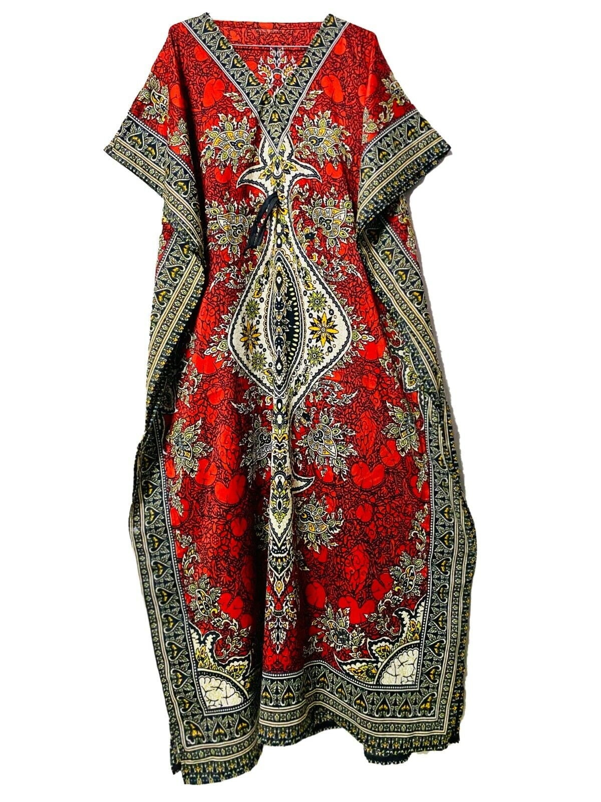 sachin and babi light blue dress French Apricot Yellow O-Neck Print Tunic Bow Chiffon Holiday Maxi Dresses  Spring main image 0