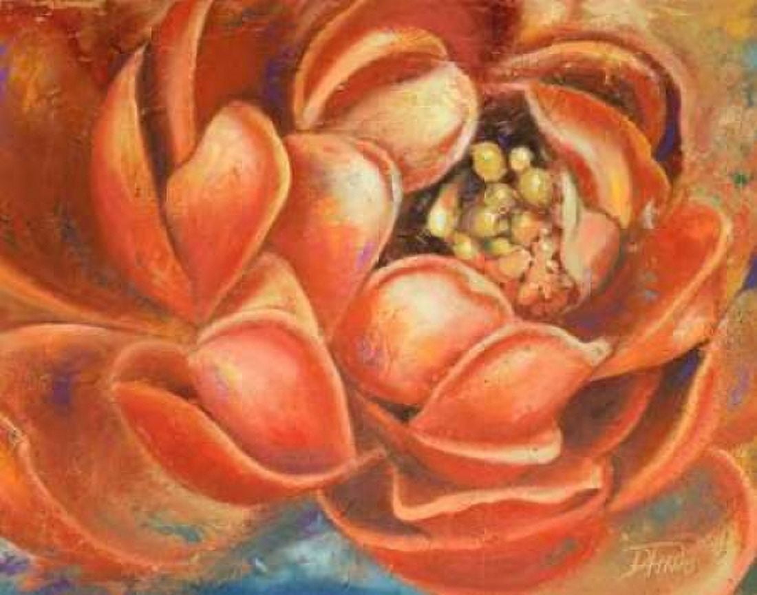 Red Lotus I Canvas Art - Patricia Pinto (22 x 28)