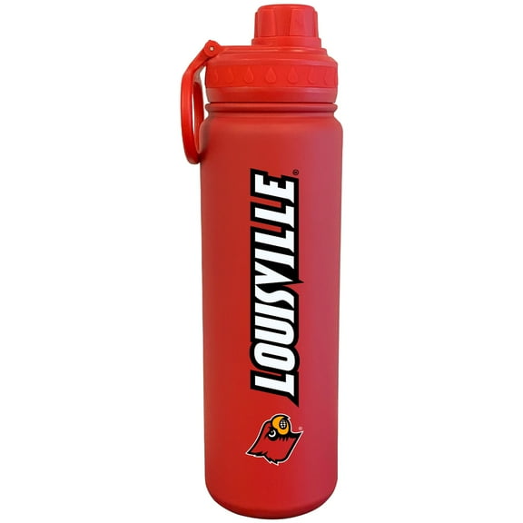Red Louisville Cardinals 24oz. Logo Stainless Sport Bottle