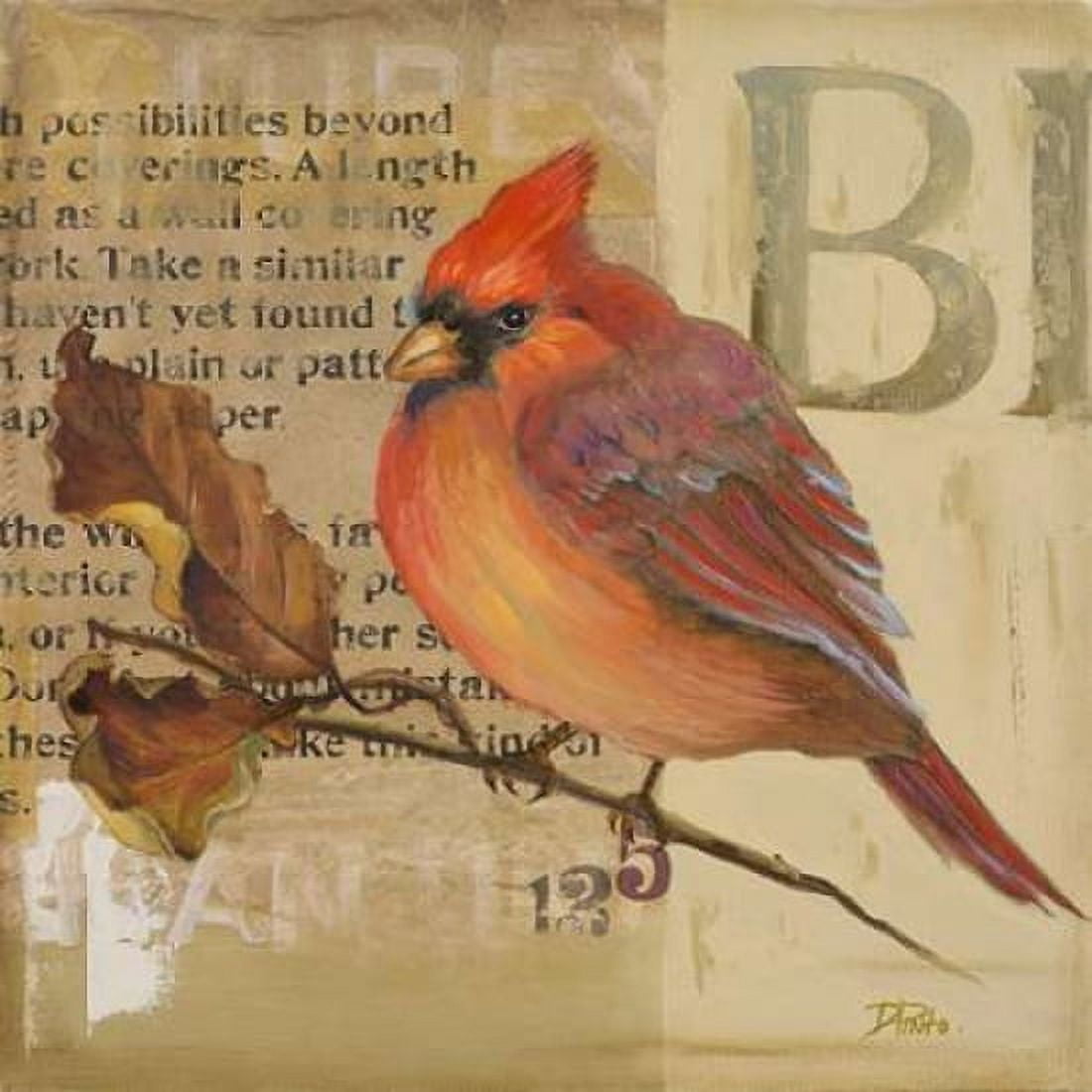 Red Love Birds I Canvas Art - Patricia Pinto (24 x 24)