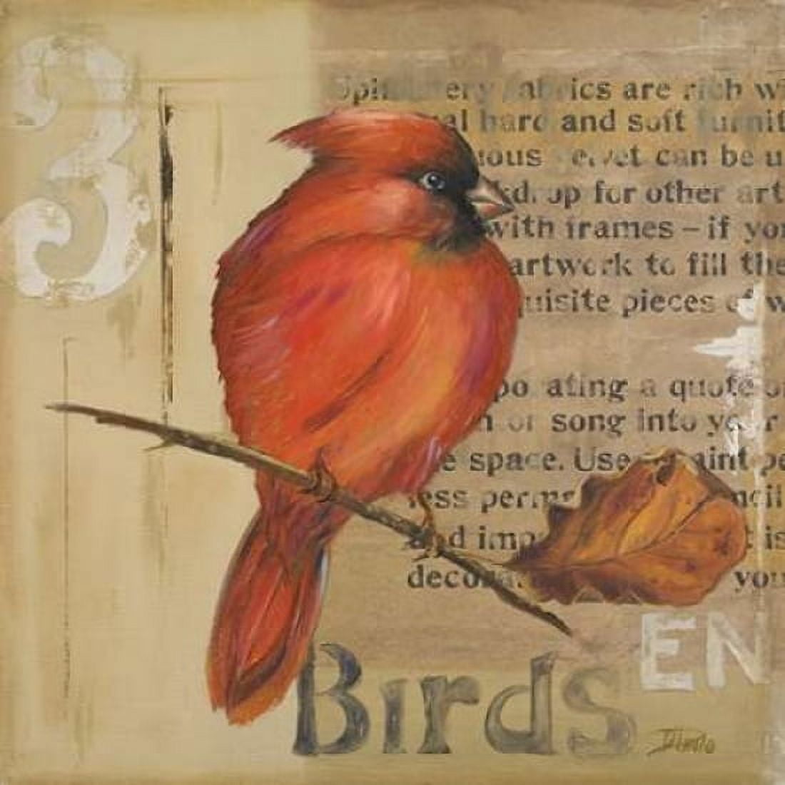 Red Love Birds II Canvas Art - Patricia Pinto (24 x 24)