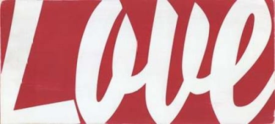 Red Love Canvas Art - Alli Rogosich (10 x 20)