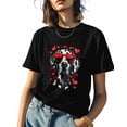 thumbnail image 1 of Red Love Dog Womens Tshirt Graphic Tees Cotton Crew Neck T-Shirts, Casual Short Sleeve Shirts for Women Teen Girl Cute Animal, 1 of 3