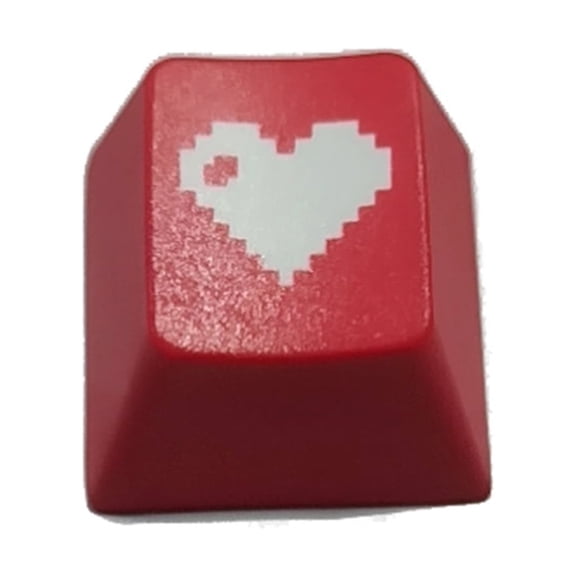 New High Quality R4 Keycap Love Cherry Profile Dip Dye Sculpture PBT Keycap for Mechanical Keyboard Etched Pixel Heart