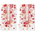 thumbnail image 1 of Red Love Heart Petals Valentine''s Day Kitchen Towels Dish Towels, 18x26 Inch Wedding Farmhouse Decoration Hand Towels Set of 2, 1 of 6