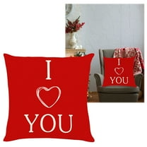 Red Love Living Room Sofa Decoration Pillow Cushion - Cushion A Cushion - Cloth Polyester Seat Cushion