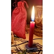 Red Love Romance Pack of 12 Wicca Occult Witch Ritual Spell Chime Candles