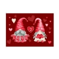 thumbnail image 1 of Red Love Valentine's Day Doormat Heart Gnome Seasonal Farmhouse Anniversary Wedding Holiday Door Mats Non-slip Washable Seasonal Holiday Floor Mat Indoor Outdoor Entrance Entryway Matt, 1 of 1