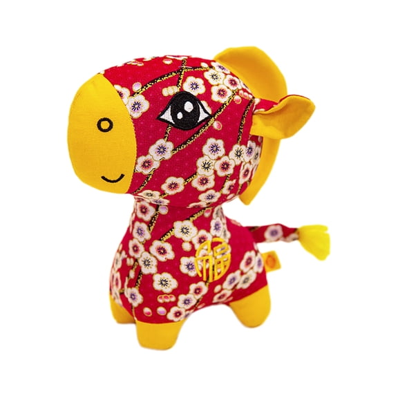 Red Lucky Horse Plush Toy For 2026 Chinese New Year As Year Of Horse Mascot With Premium Soft Material For Gift Red
