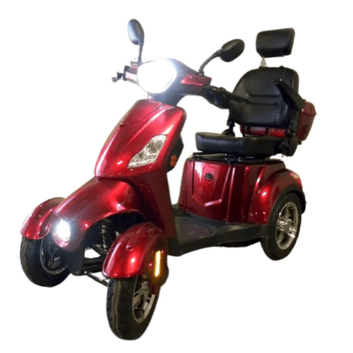 Red Luxuryton X-1000 4 Wheel Drive Electric Scooter - Adjustable Executive Seat, 1000w Motor