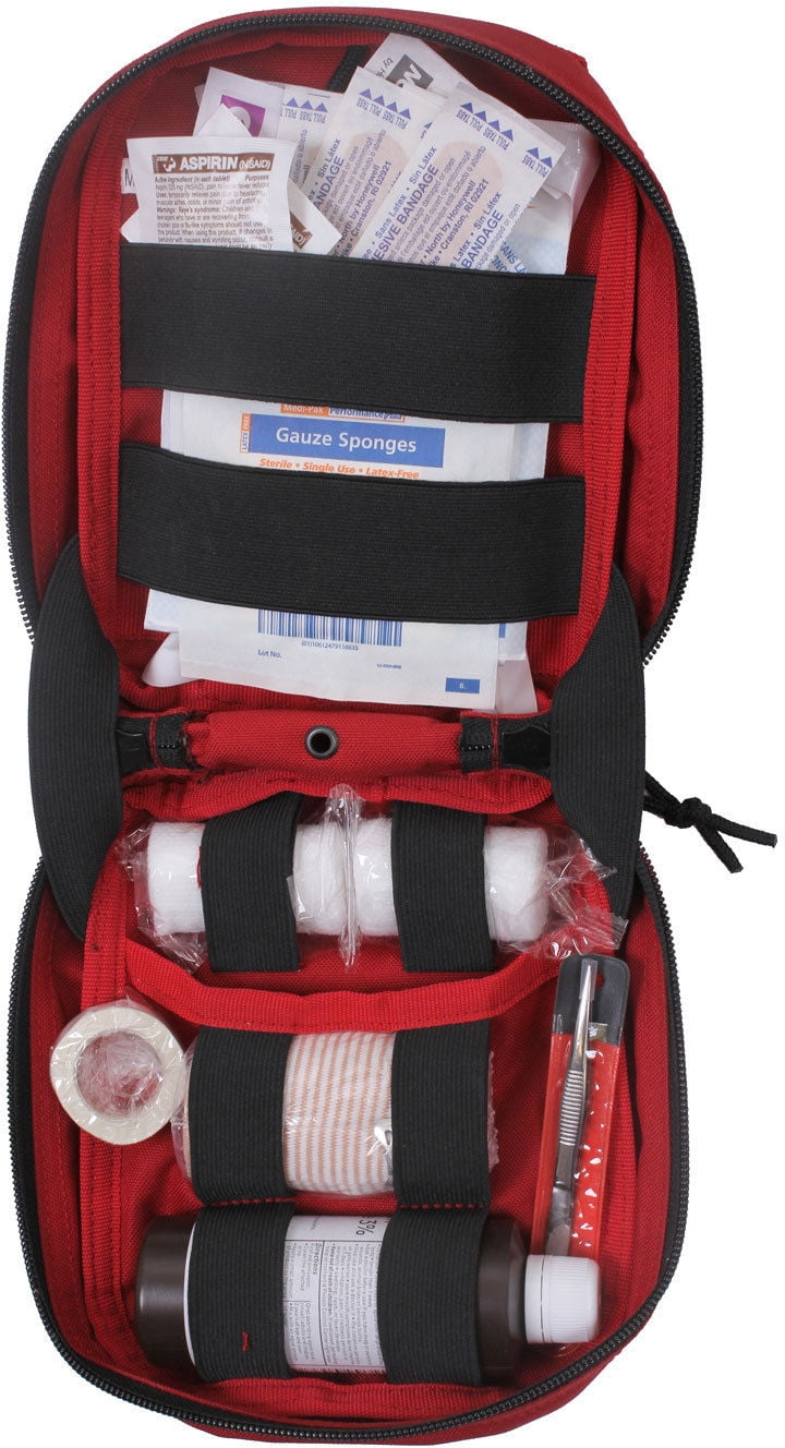 Red MOLLE Tactical Trauma First Aid Kit