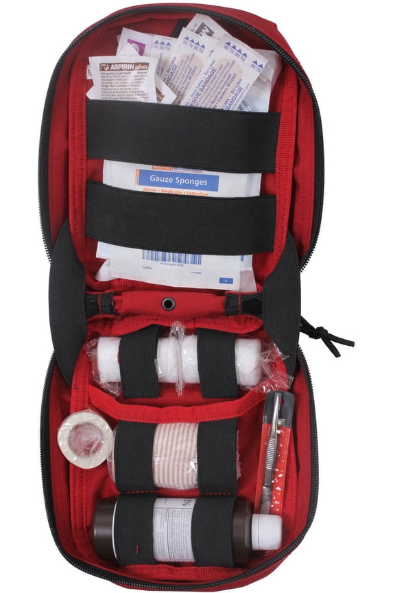 Red MOLLE Tactical Trauma First Aid Kit