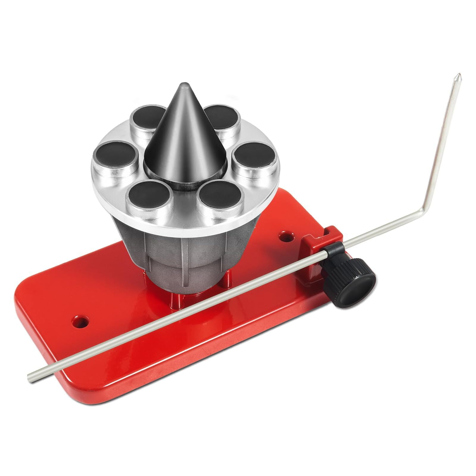 Red Wall Mount Blade Balancer 42047 Universal For Lawn Mower