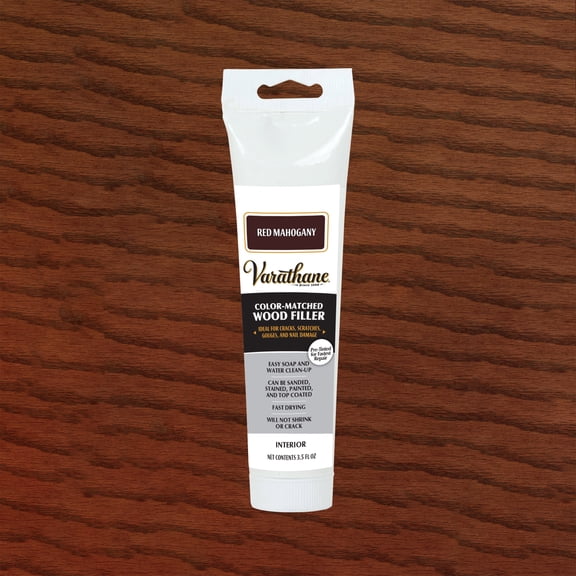 Red Mahogany, Varathane Wood Filler-215212, 3.5 oz Tube