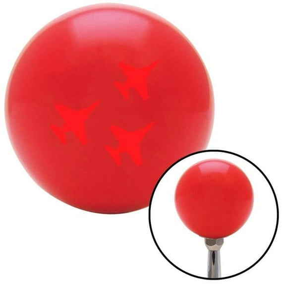 Red Major General Red Shift Knob with M16 x 1.5 Insert Shifter Auto Manual Custom Brody