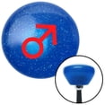 thumbnail image 1 of Red Male Blue Retro Metal Flake Shift Knob with M16 x 1.5 Insert Shifter Auto Brody, 1 of 1