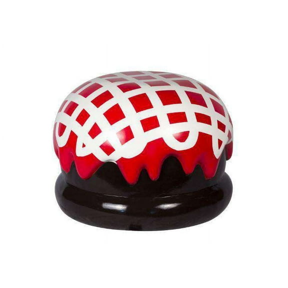 Red Mallow With White Drizzle Chocolate Truffle Over Sized Statue