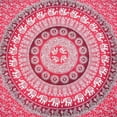 thumbnail image 1 of Red Mandala Tapestry Indian Wall Hanging Decor Bohemian Hippie Queen Bedspread Throw Elephant Tapestries Online, 1 of 3