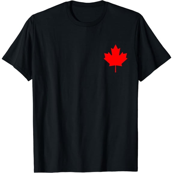 Red Maple Leaf Flag of Canada Cool Canadian Flags Men Women T-Shirt