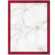 Red Marble Letterhead Laser & Inkjet Printer Paper, 100 Sheets