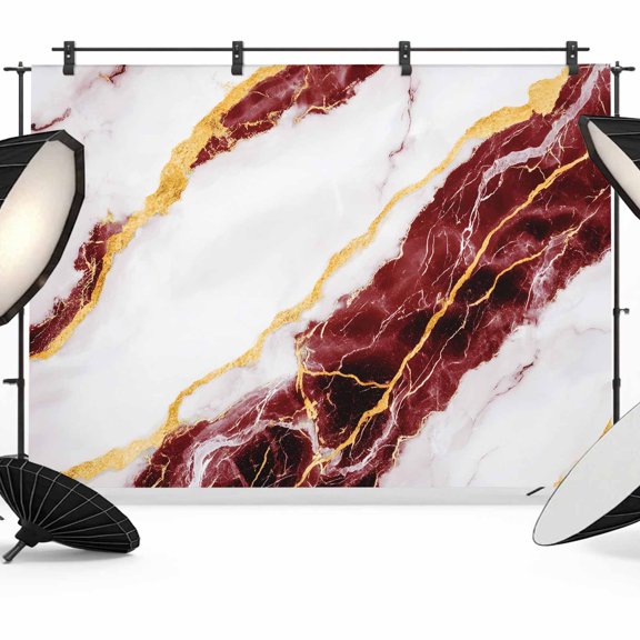 Red Marble Photography Backdrop 7x5FT, Abstract Retro Photo Backdrops, Background for Photography Studio Photo Studio Background, Back Drop for Photoshoot