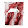 thumbnail image 1 of Red Marble Swag Valance and Tier Curtains 36'' Length Set, Modern Ombre Abstract Ink Painting Art Light Filtering Kitchen Curtains, Tier Curtain Valances for Bathroom/Living Room/Bedroom/Café, 1 of 6
