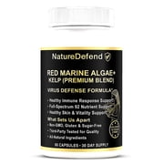 NatureDefend Red Marine Algae + Kelp Supplement   Immune Support, 60 Capsules, Veteran-Owned, Made in the USA