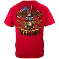 thumbnail image 1 of Red Marines Double Flag T-Shirt, 1 of 2