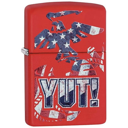 Red Matt U.S. Marine Corps. windproof lighter