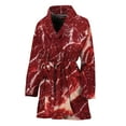 thumbnail image 1 of Red Meat Women Bathrobe One Size Univeral Fits, Food Lover Fashion Lightweight Plush Fleece Long Robe For Women, 1 of 3